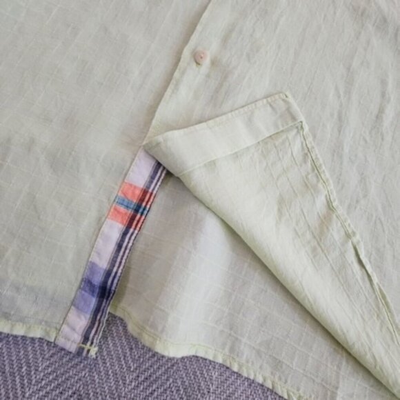 Tommy Bahama Men’s Size XL Linen Tencel Pistachio Green Long Sleeve Button Up - Picture 3 of 15